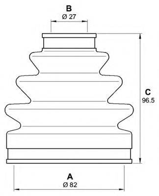 OPEN PARTS SJK721100 Комплект пильника, приводний вал