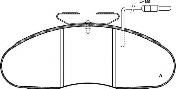 OPEN PARTS BPA004802 Комплект гальмівних колодок, дискове гальмо