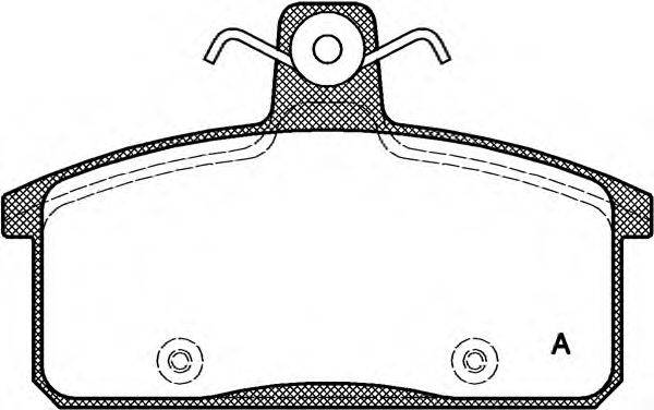 OPEN PARTS BPA012850 Комплект гальмівних колодок, дискове гальмо