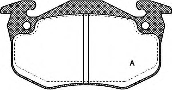 OPEN PARTS BPA014480 Комплект гальмівних колодок, дискове гальмо