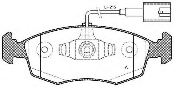 OPEN PARTS BPA017252 Комплект гальмівних колодок, дискове гальмо