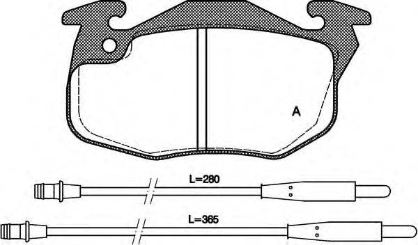 OPEN PARTS BPA019234 Комплект гальмівних колодок, дискове гальмо