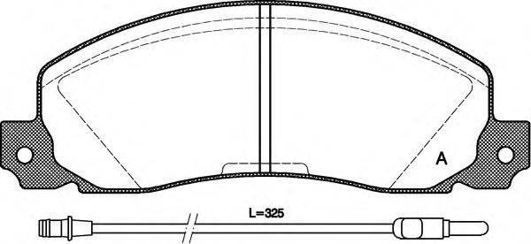 OPEN PARTS BPA020202 Комплект гальмівних колодок, дискове гальмо