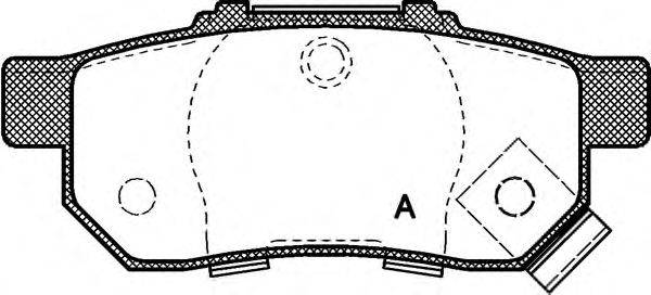 OPEN PARTS BPA023352 Комплект гальмівних колодок, дискове гальмо