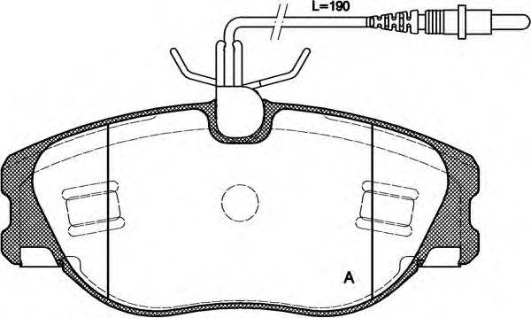 OPEN PARTS BPA030544 Комплект гальмівних колодок, дискове гальмо