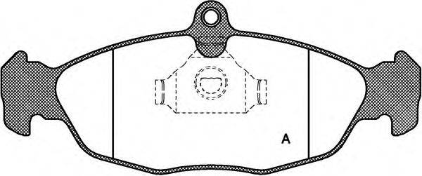 OPEN PARTS BPA039300 Комплект гальмівних колодок, дискове гальмо