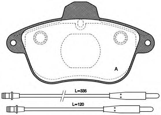 OPEN PARTS BPA040114 Комплект гальмівних колодок, дискове гальмо