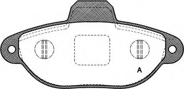 OPEN PARTS BPA041420 Комплект гальмівних колодок, дискове гальмо