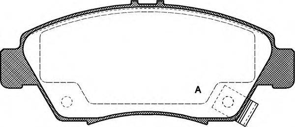 OPEN PARTS BPA041802 Комплект гальмівних колодок, дискове гальмо