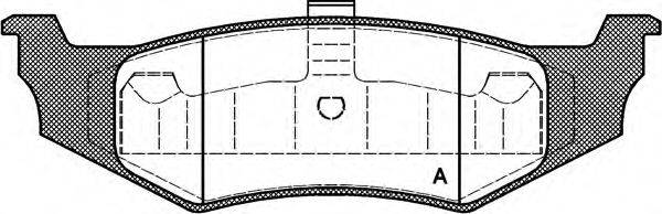 OPEN PARTS BPA048240 Комплект гальмівних колодок, дискове гальмо