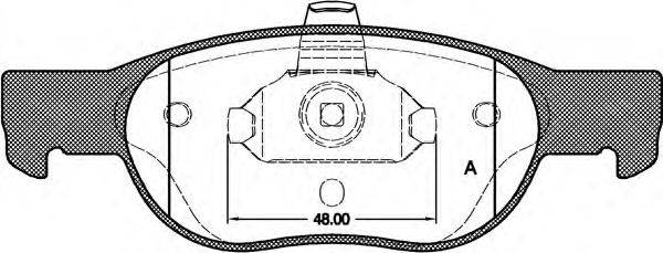 OPEN PARTS BPA058820 Комплект гальмівних колодок, дискове гальмо