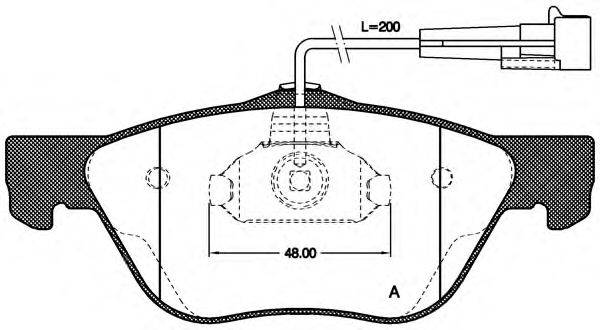 OPEN PARTS BPA058902 Комплект гальмівних колодок, дискове гальмо