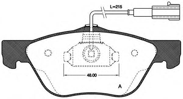 OPEN PARTS BPA058921 Комплект гальмівних колодок, дискове гальмо