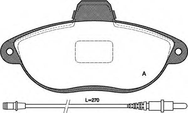 OPEN PARTS BPA060202 Комплект гальмівних колодок, дискове гальмо