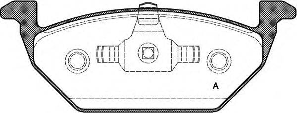 OPEN PARTS BPA063320 Комплект гальмівних колодок, дискове гальмо