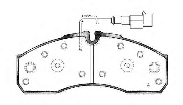 OPEN PARTS BPA065142 Комплект гальмівних колодок, дискове гальмо