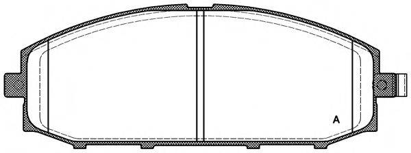 OPEN PARTS BPA071104 Комплект гальмівних колодок, дискове гальмо