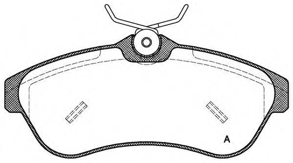 OPEN PARTS BPA088000 Комплект гальмівних колодок, дискове гальмо