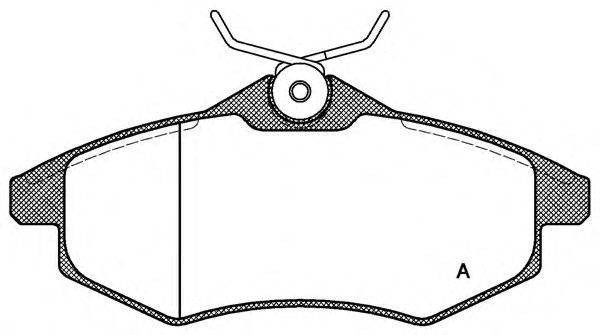 OPEN PARTS BPA088100 Комплект гальмівних колодок, дискове гальмо