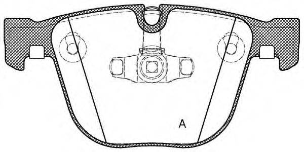 OPEN PARTS BPA089220 Комплект гальмівних колодок, дискове гальмо