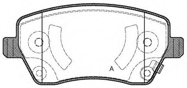 OPEN PARTS BPA098702 Комплект гальмівних колодок, дискове гальмо