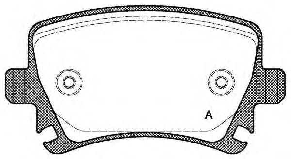 OPEN PARTS BPA103100 Комплект гальмівних колодок, дискове гальмо