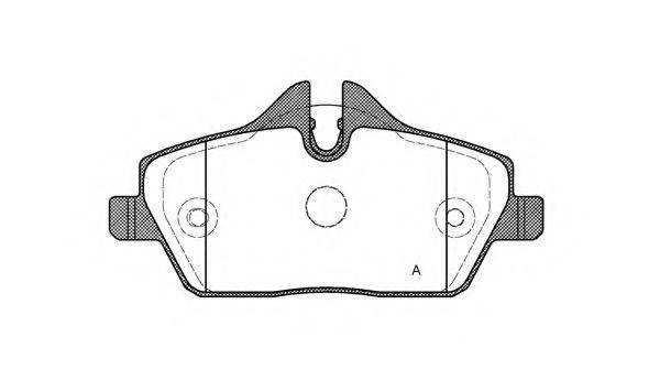 OPEN PARTS BPA113130 Комплект гальмівних колодок, дискове гальмо