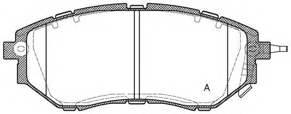 OPEN PARTS BPA113702 Комплект гальмівних колодок, дискове гальмо