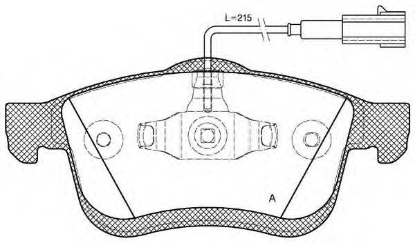 OPEN PARTS BPA118301 Комплект гальмівних колодок, дискове гальмо