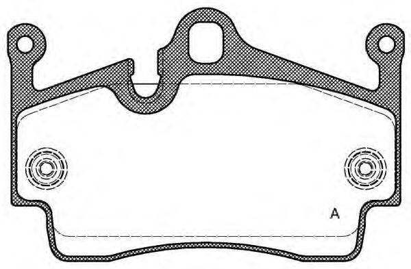 OPEN PARTS BPA119100 Комплект гальмівних колодок, дискове гальмо