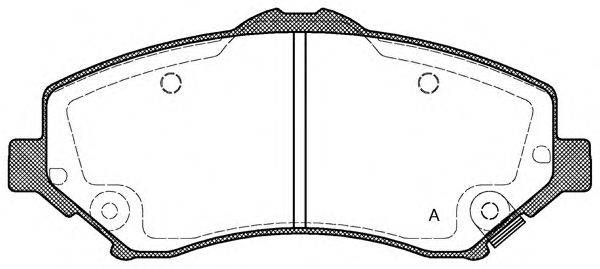 OPEN PARTS BPA125902 Комплект гальмівних колодок, дискове гальмо