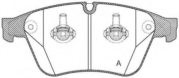 OPEN PARTS BPA137100 Комплект гальмівних колодок, дискове гальмо