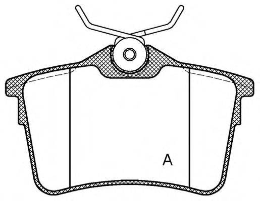 OPEN PARTS BPA138200 Комплект гальмівних колодок, дискове гальмо