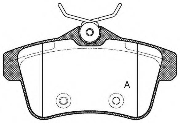 OPEN PARTS BPA141800 Комплект гальмівних колодок, дискове гальмо