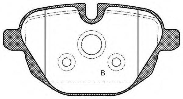 OPEN PARTS BPA142100 Комплект гальмівних колодок, дискове гальмо