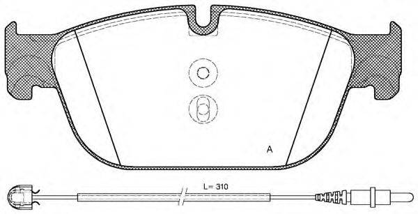 OPEN PARTS BPA145101 Комплект гальмівних колодок, дискове гальмо