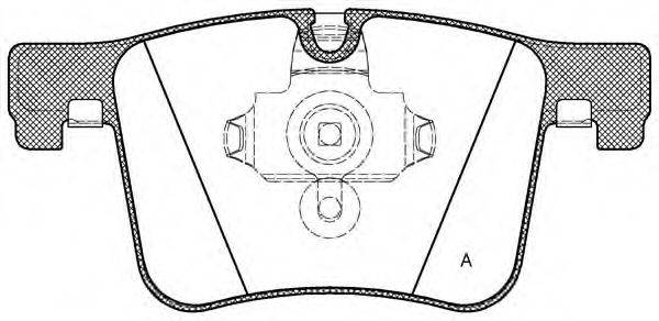 OPEN PARTS BPA145700 Комплект гальмівних колодок, дискове гальмо