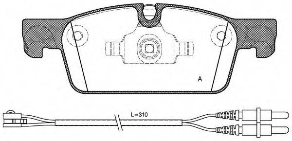 OPEN PARTS BPA146101 Комплект гальмівних колодок, дискове гальмо