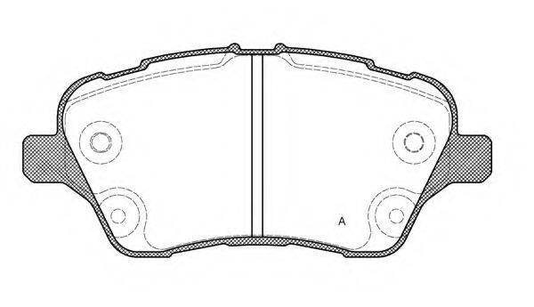 OPEN PARTS BPA151400 Комплект гальмівних колодок, дискове гальмо