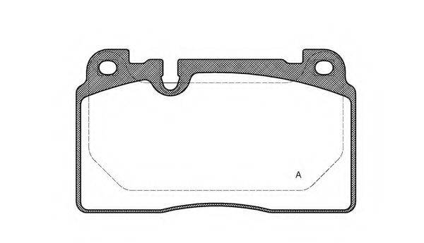 OPEN PARTS BPA152700 Комплект гальмівних колодок, дискове гальмо