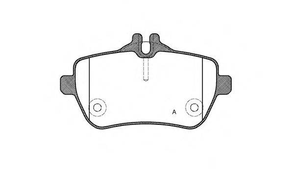 OPEN PARTS BPA153500 Комплект гальмівних колодок, дискове гальмо