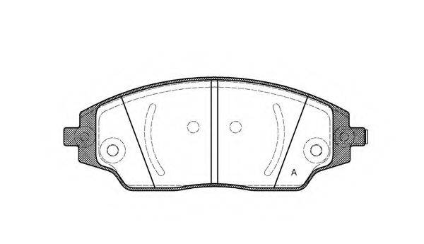 OPEN PARTS BPA153702 Комплект гальмівних колодок, дискове гальмо