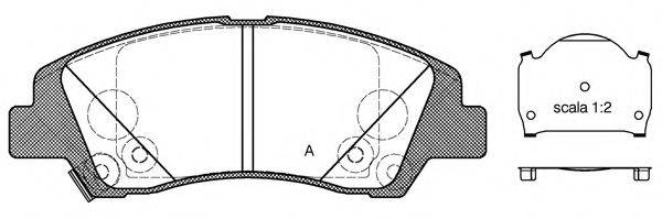 OPEN PARTS BPA158302 Комплект гальмівних колодок, дискове гальмо