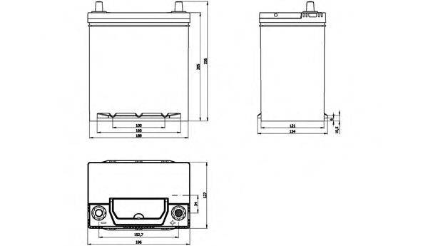 OPEN PARTS BT045A100 Стартерна акумуляторна батарея