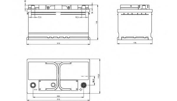 OPEN PARTS BT085L4B30 Стартерна акумуляторна батарея