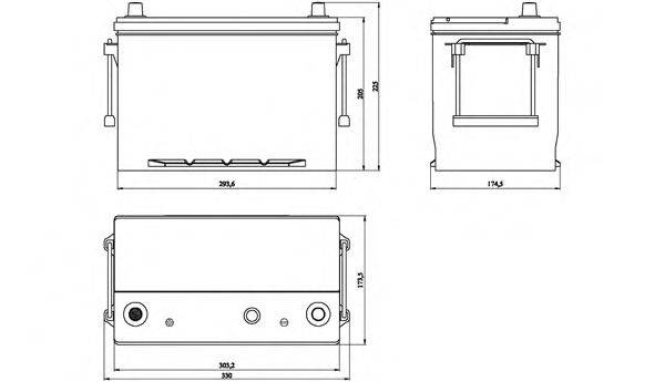 OPEN PARTS BT095A301 Стартерна акумуляторна батарея