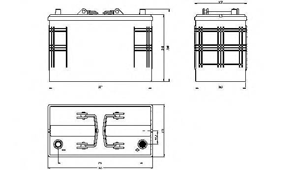 OPEN PARTS BT110T00 Стартерна акумуляторна батарея