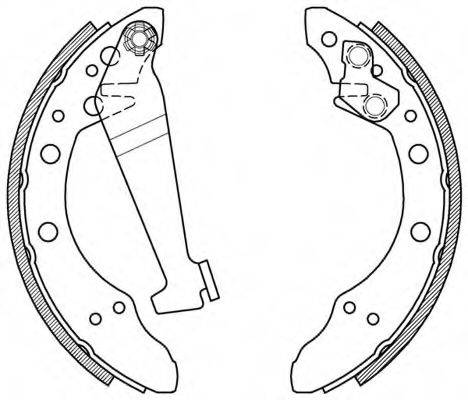 OPEN PARTS BSA201400 Комплект гальмівних колодок