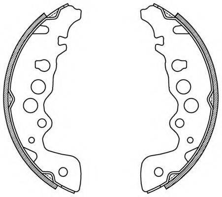 OPEN PARTS BSA201700 Комплект гальмівних колодок