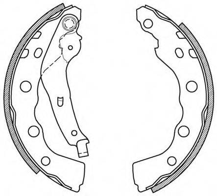 OPEN PARTS BSA202100 Комплект гальмівних колодок